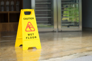 slip and fall sign - slip and fall lawyers - white bear lake - sand law llc