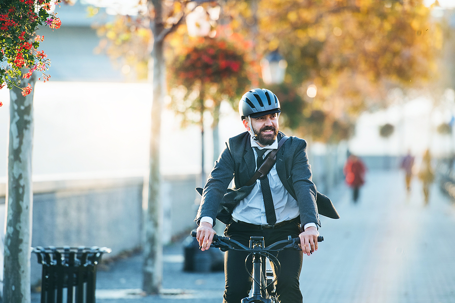 man riding bike - Minneapolis Bicycle Accident Attorneys - Sand Law